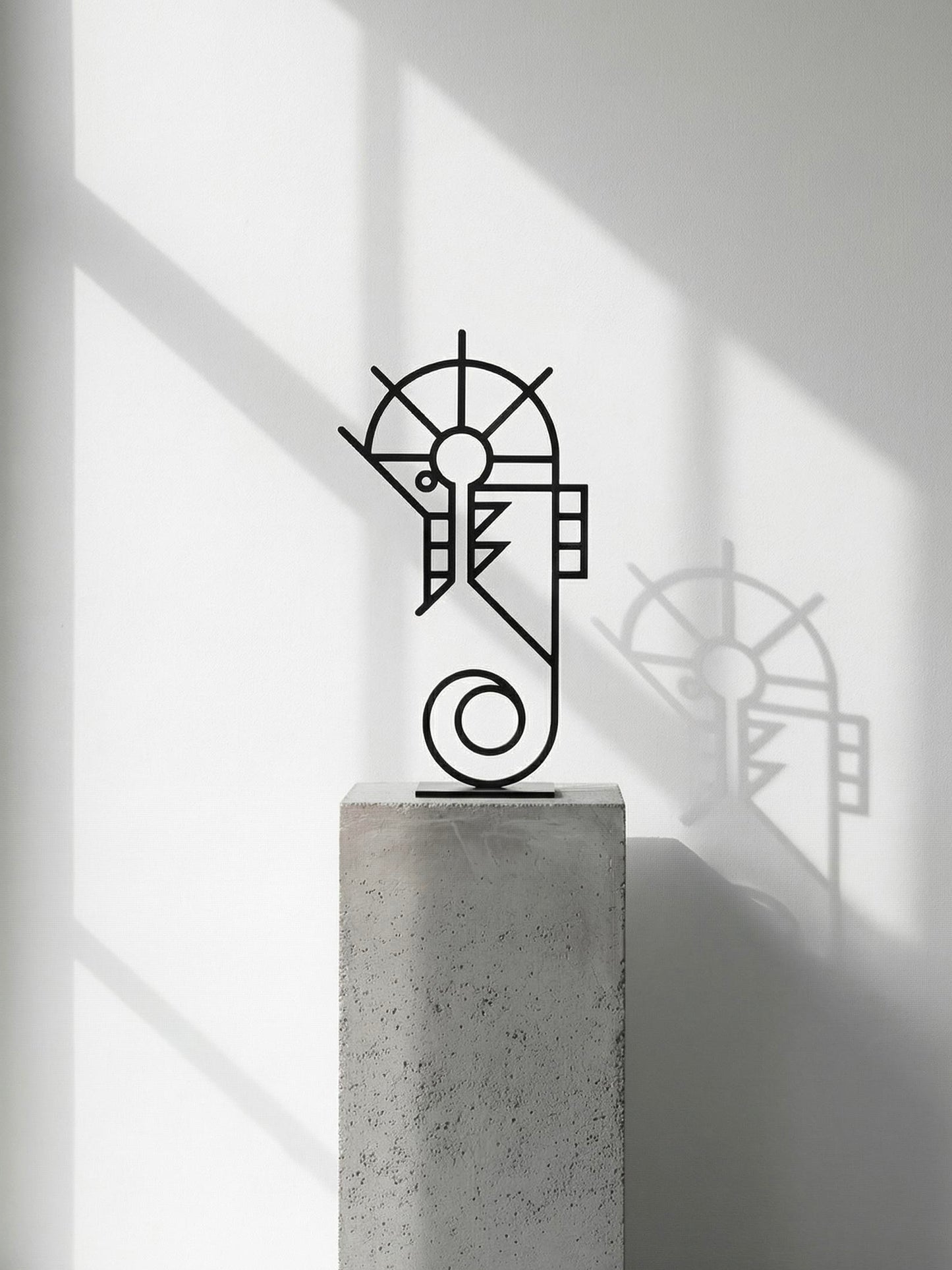 Seahorse Sculpture - Black Metalwork by Bert Fowler - Special Edition