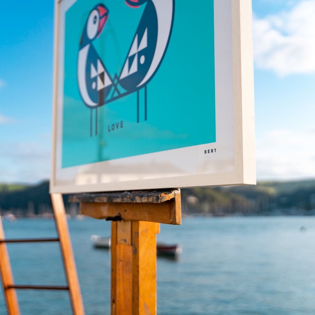 PUFFINS LOVE  | OPEN EDITION WALL ART