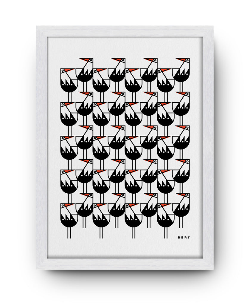 OYSTERCATCHER PATTERN | OPEN EDITION WALL ART