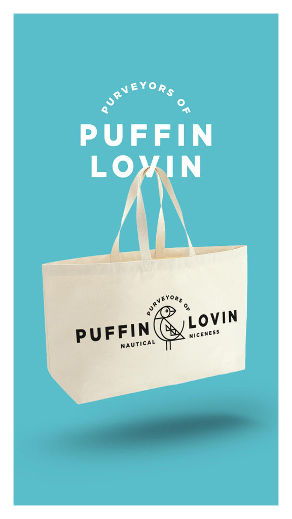 Puffin Lovin | Big Canvas Bag