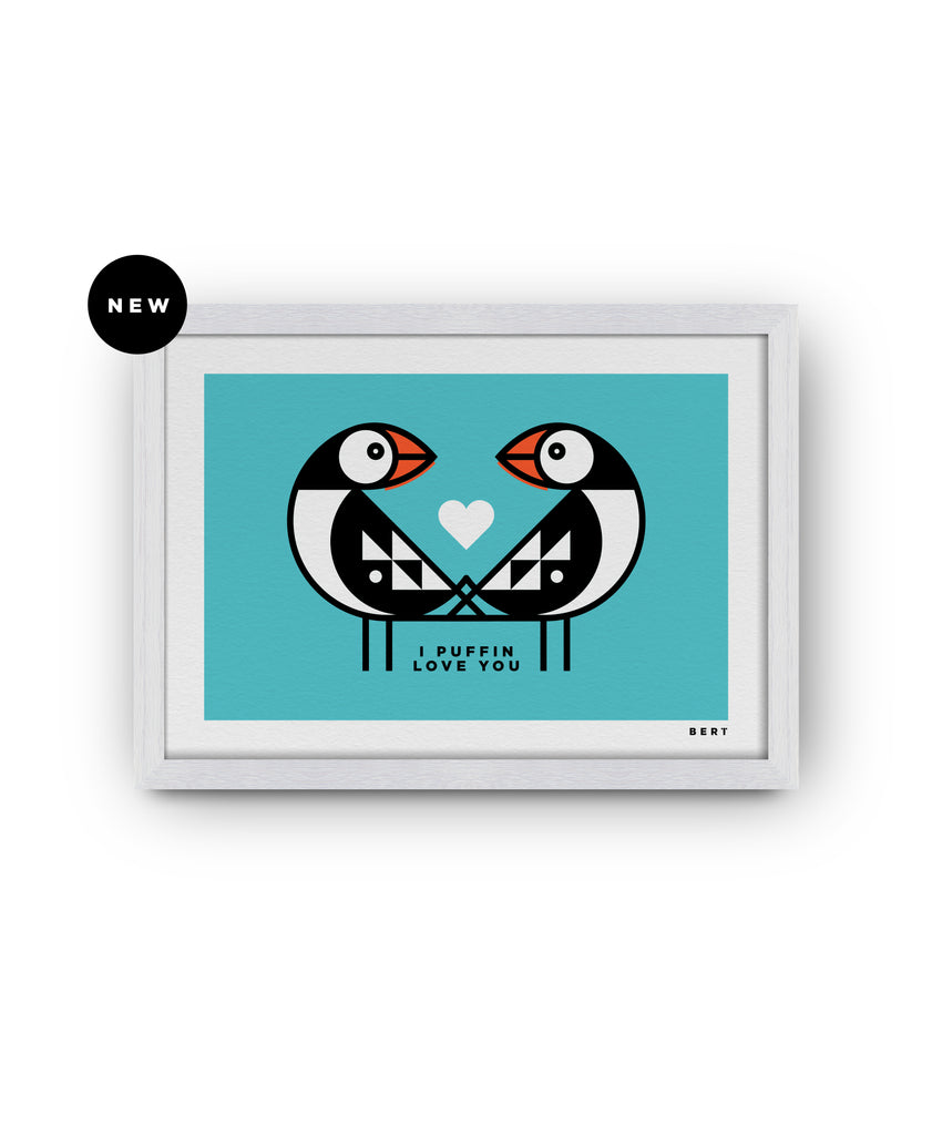 BERT & BUOY WALL ART | I PUFFIN LOVE YOU *LIMITED EDITION*