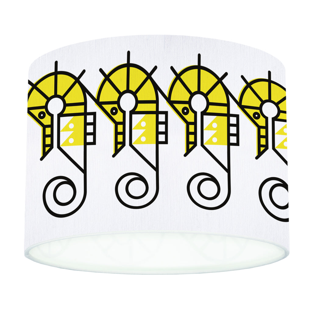 BERT & BUOY DRUM LIGHT & CEILING SHADE SOUTHERN SEAHORSE