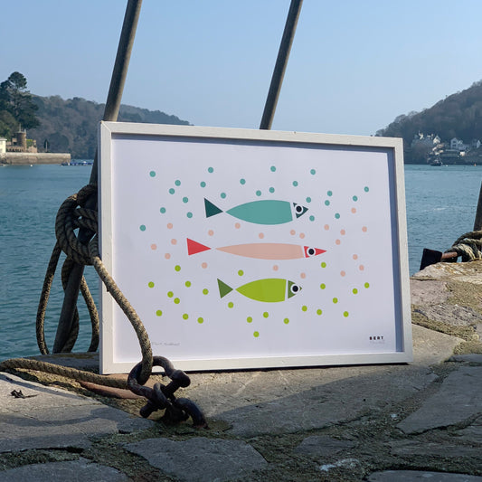 FISHY BUBBLES | OPEN EDITION WALL ART