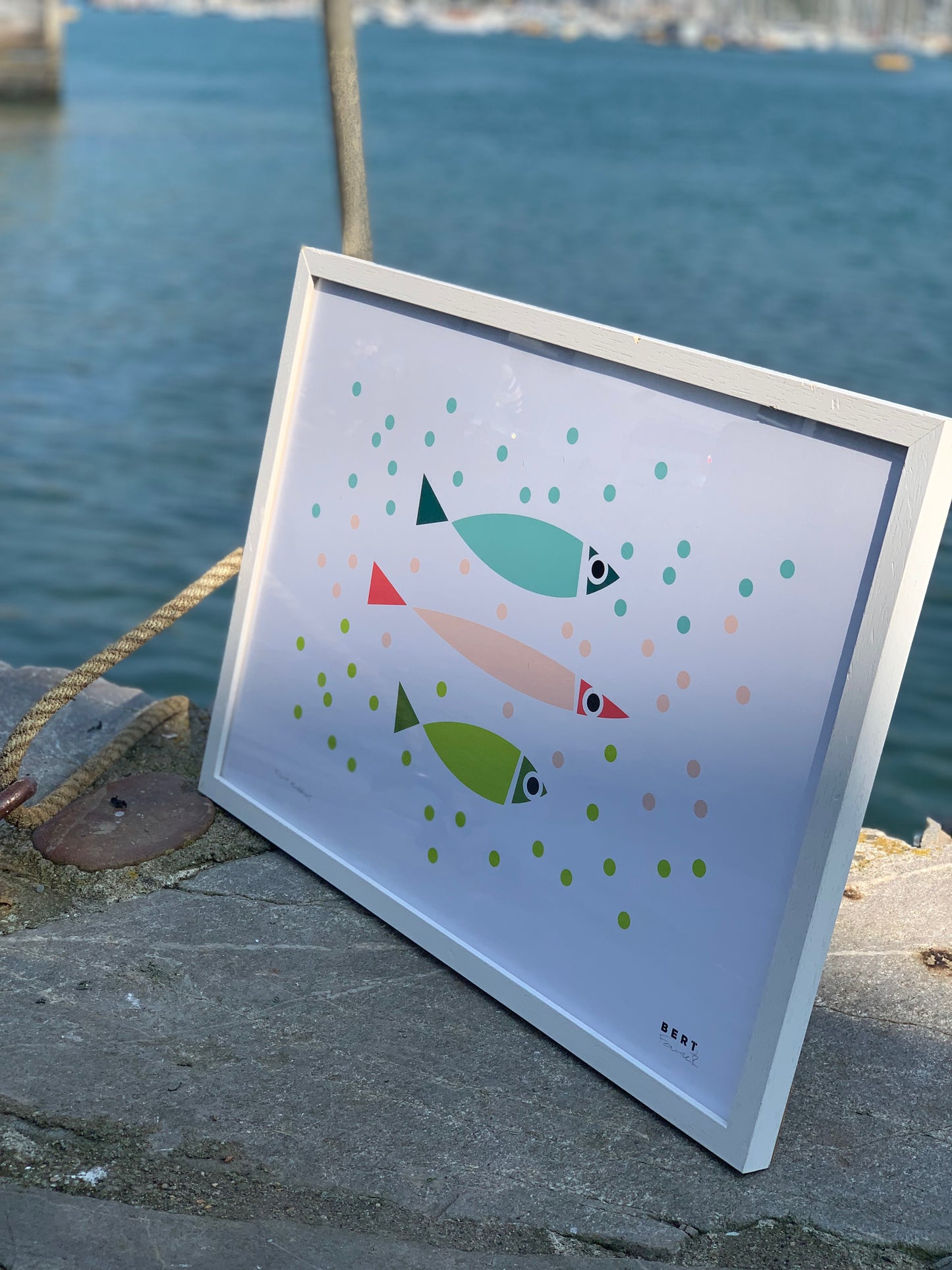 FISHY BUBBLES | OPEN EDITION WALL ART