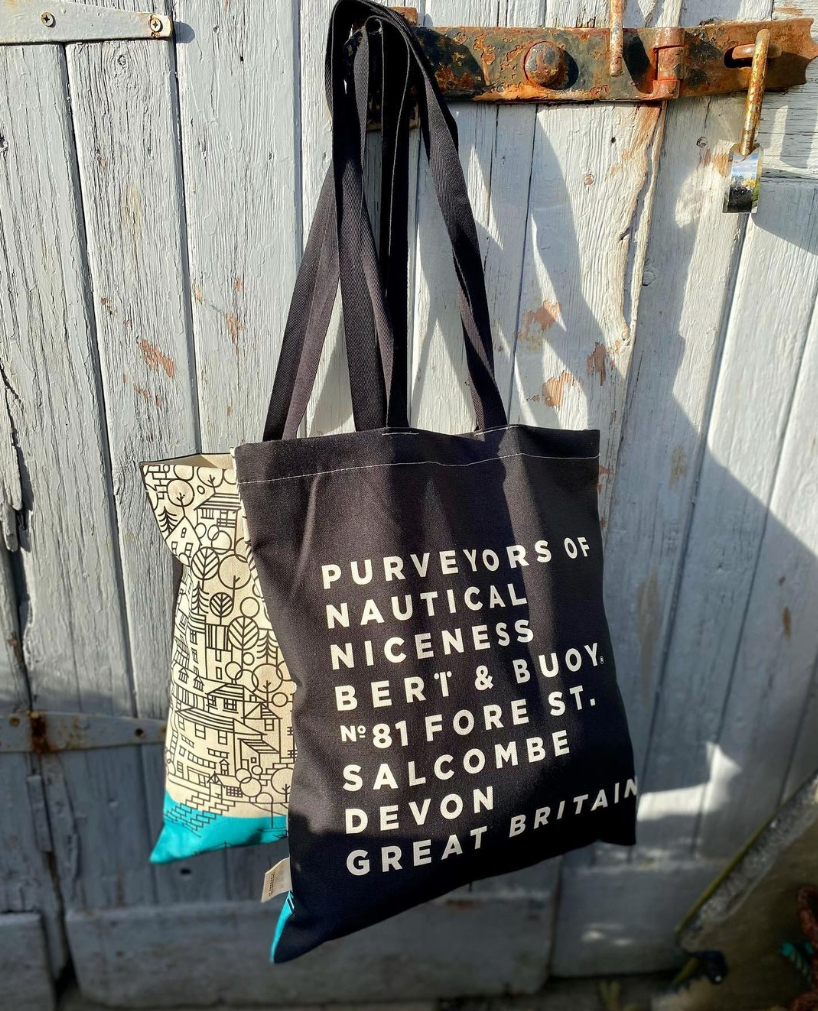 NEW STYLE! BERT & BUOY TOTE BAG SALCOMBE