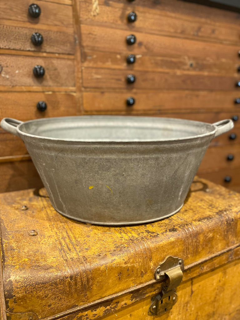 *NEW* CURATED BY BERT | SQUAT WIDE GALVANISED TUB