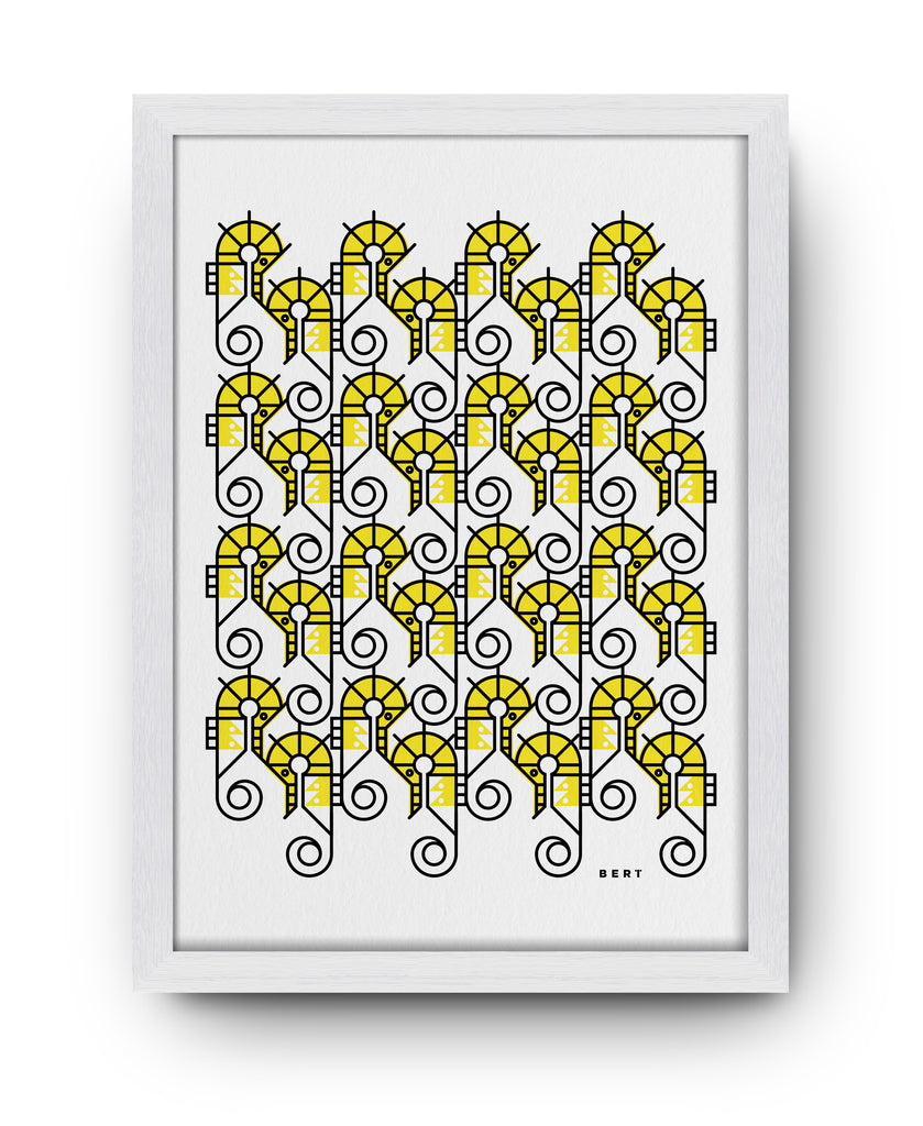 SOUTHERN SEAHORSE PATTERN | OPEN EDITION WALL ART